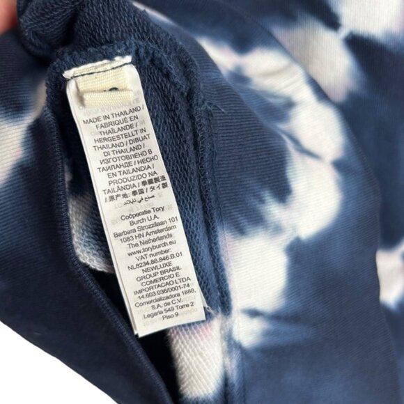 Tory Burch - Tory Sport Tie Dye French Terry Crew Sweatshirt - NWOT SZL - Picture 4 of 4